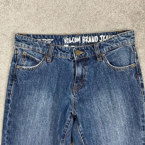 NWT Women’s VOLCOM 1991 Straight Leg Jeans Size 27 Ankle Fit Medium Wash $65 - Picture 2 of 6